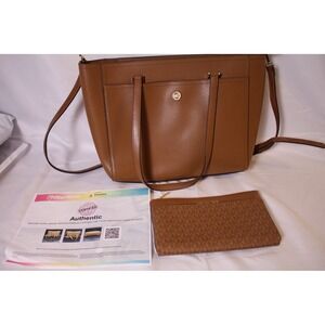 Michael Kors Tan Leather Tote with Pouch